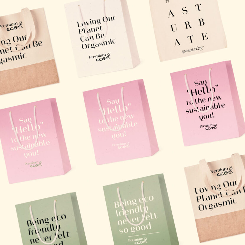 Bag mock-ups &amp; print design WOW-Tech group DE